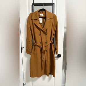 Brown trench coat
